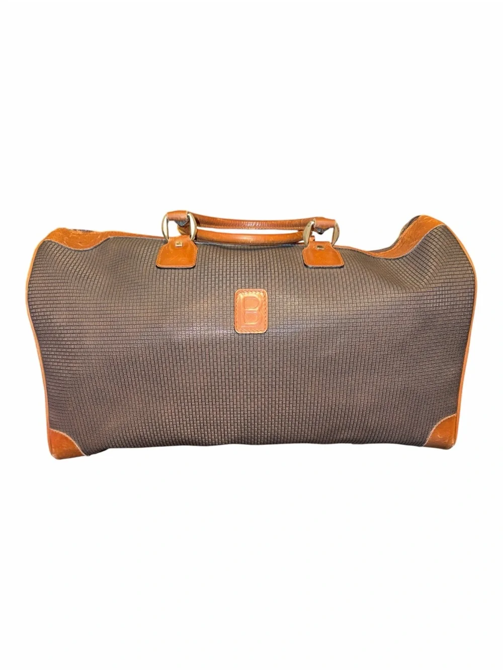 Bally Brown and Tan Duffel Bag  with COA